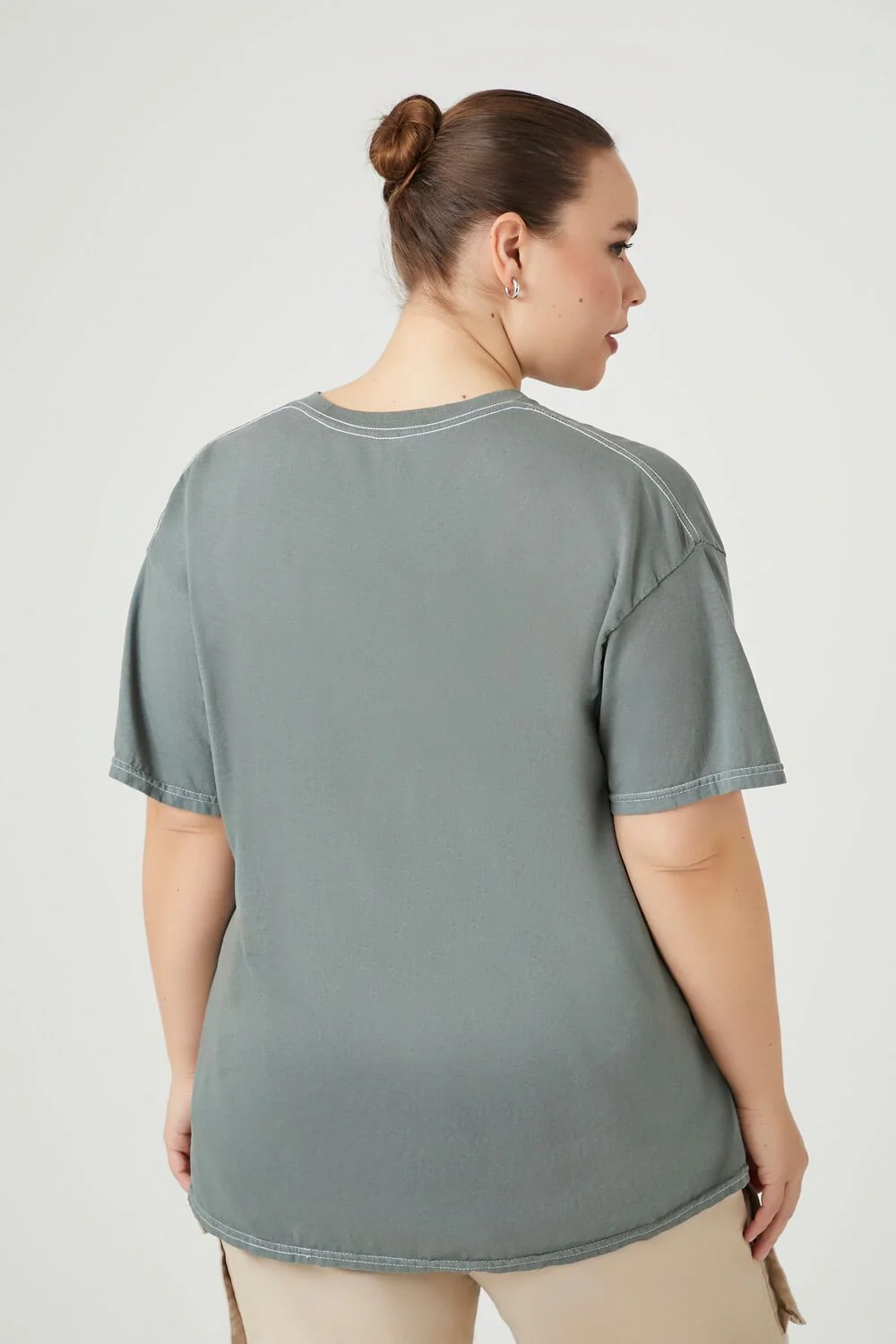 Plus Size Oversized Metallic Kiss Tee - Image 3