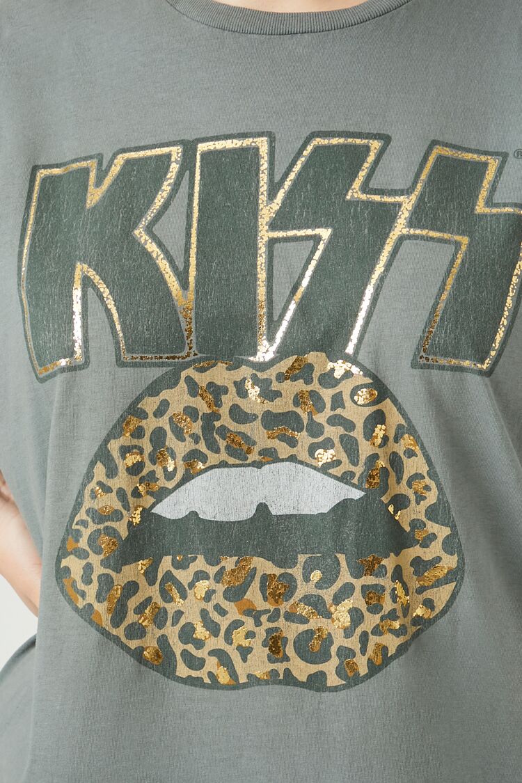 Plus Size Oversized Metallic Kiss Tee - Image 5