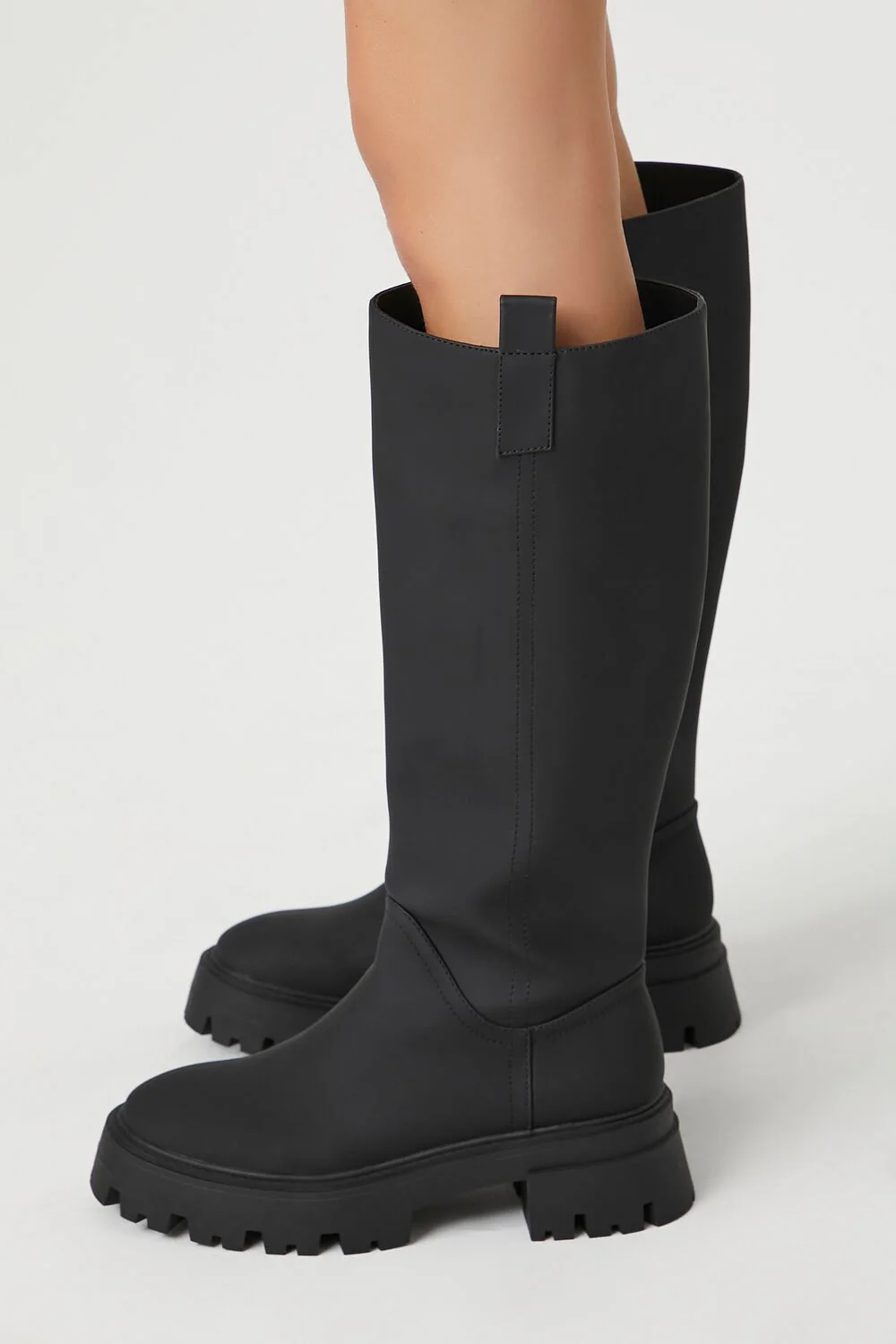 Faux Leather Lug-Sole Boots - Image 2
