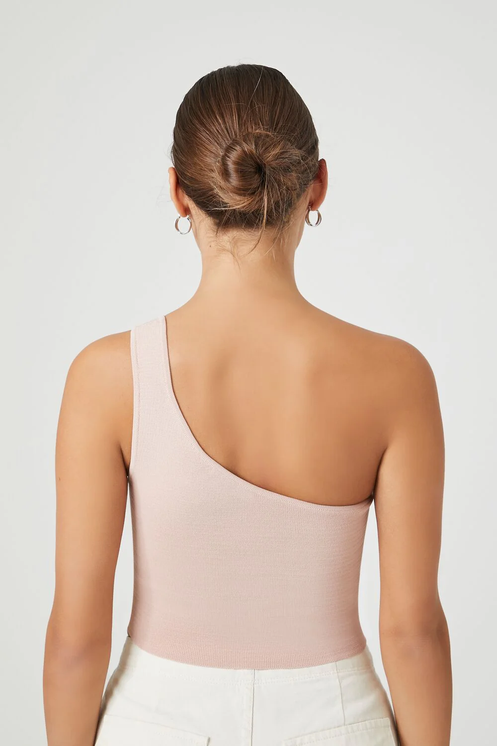 Sweater-Knit One-Shoulder Crop Top - Image 13