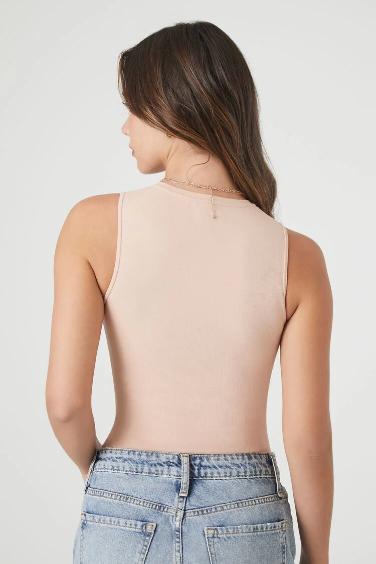 Sleeveless Sweater-Knit Bodysuit - Image 3