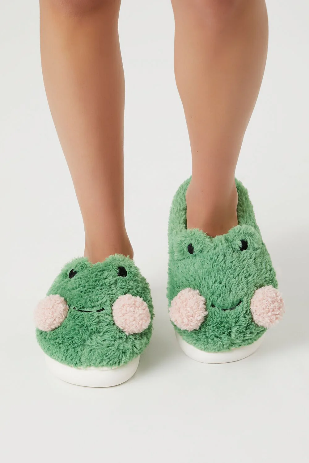 Plush Frog House Slippers - Image 4