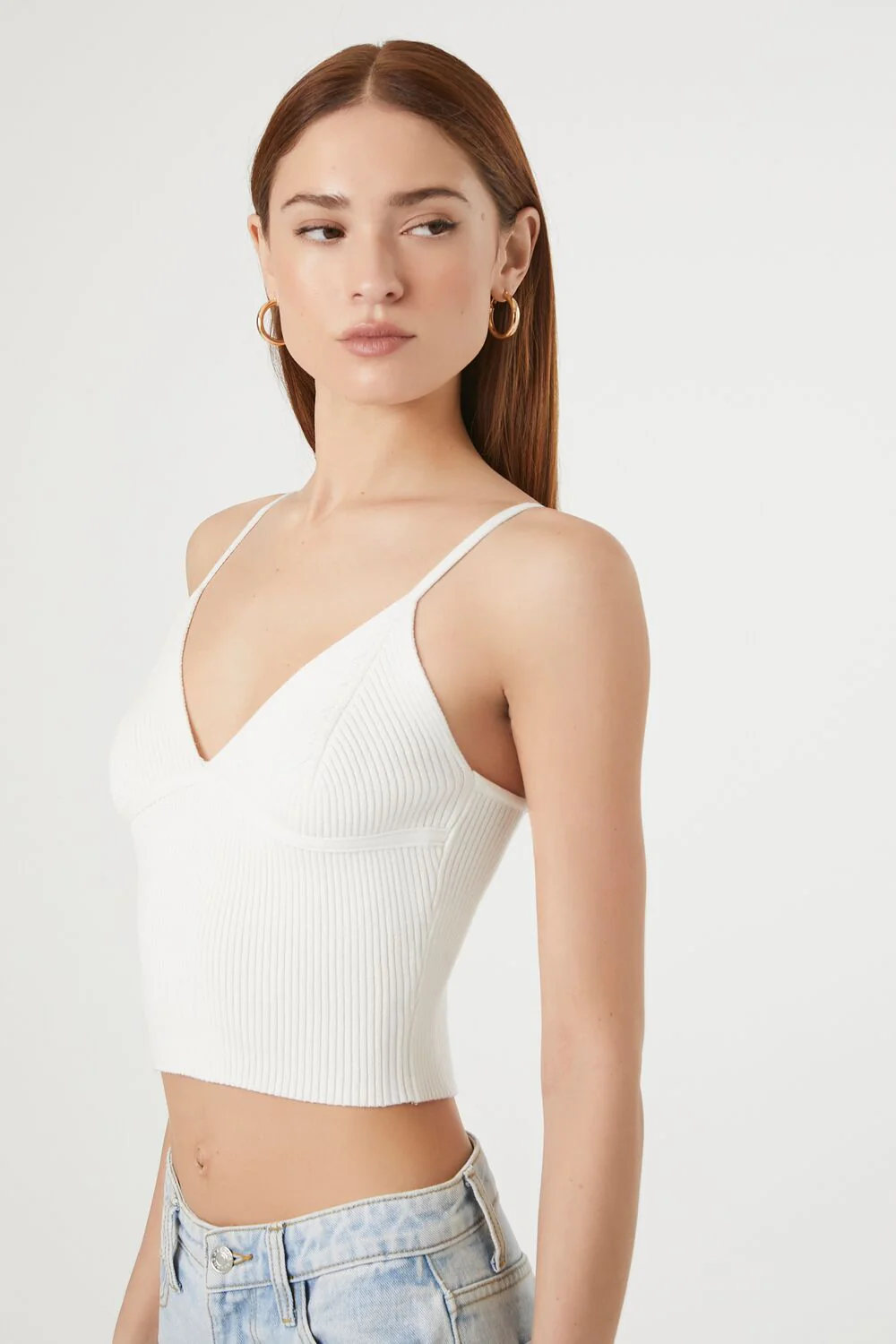 Sweater-Knit Ribbed Cami - Image 2