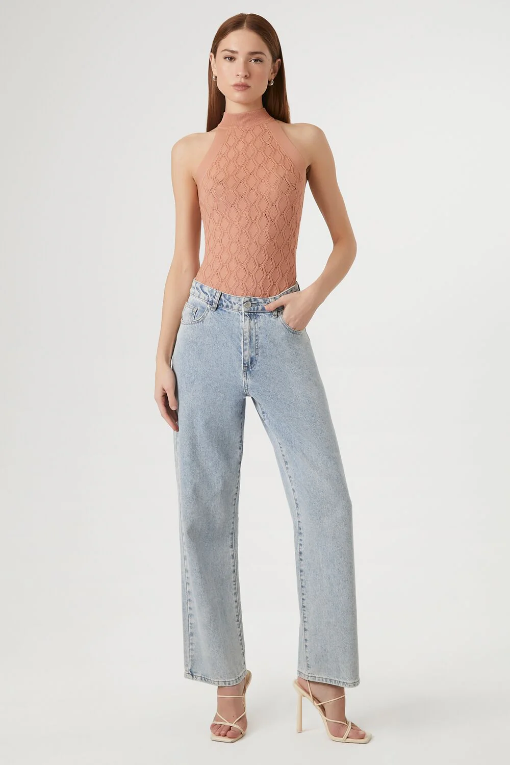 Pointelle Sweater-Knit Bodysuit - Image 4