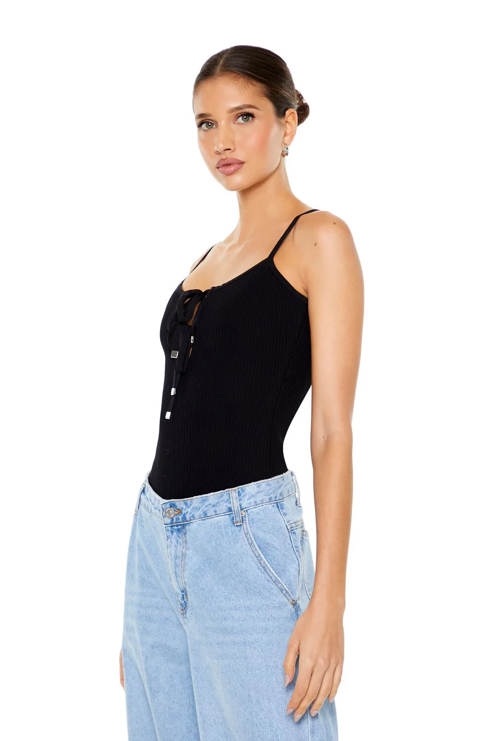 Sweater-Knit Cami Bodysuit - Image 2