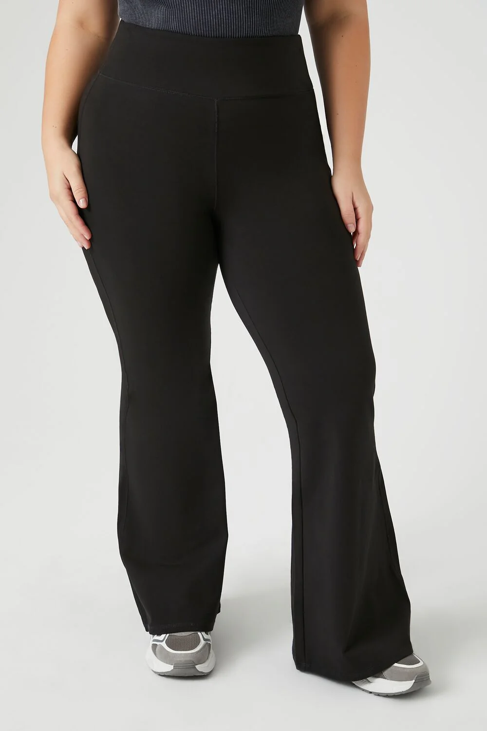 Plus Size High-Rise Flare Leggings - Image 2