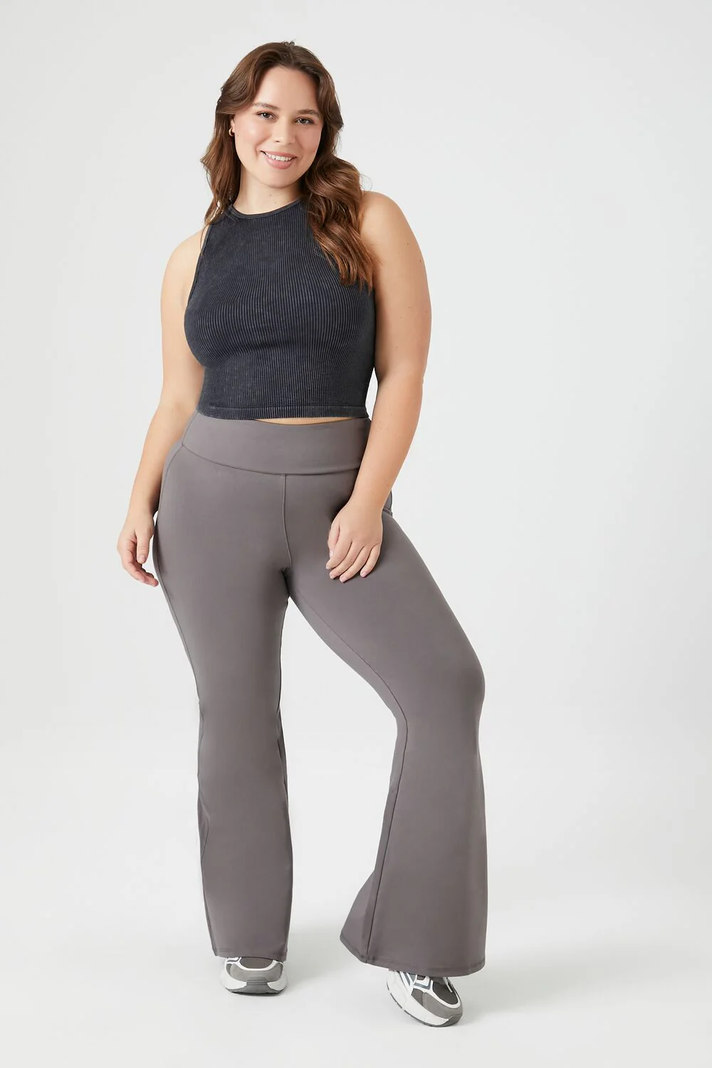 Plus Size High-Rise Flare Leggings - Image 6
