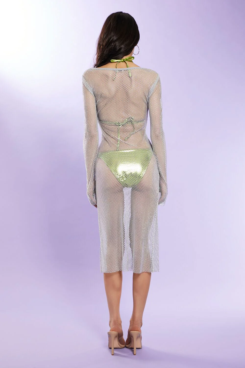 Netted Swim Cover-Up Dress - Image 3