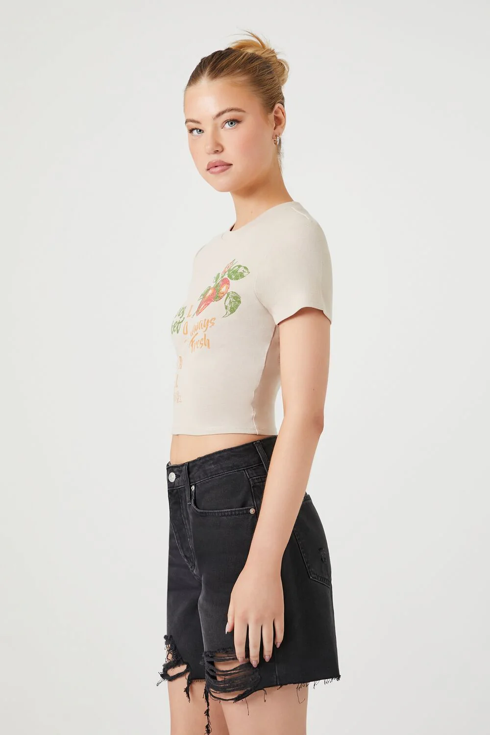 Farmers Market Graphic Baby Tee - Image 2