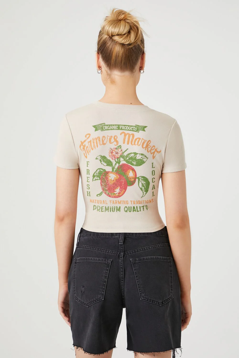 Farmers Market Graphic Baby Tee - Image 3