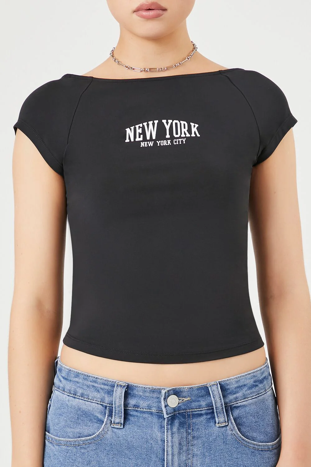 New York Graphic Crop Top - Image 5