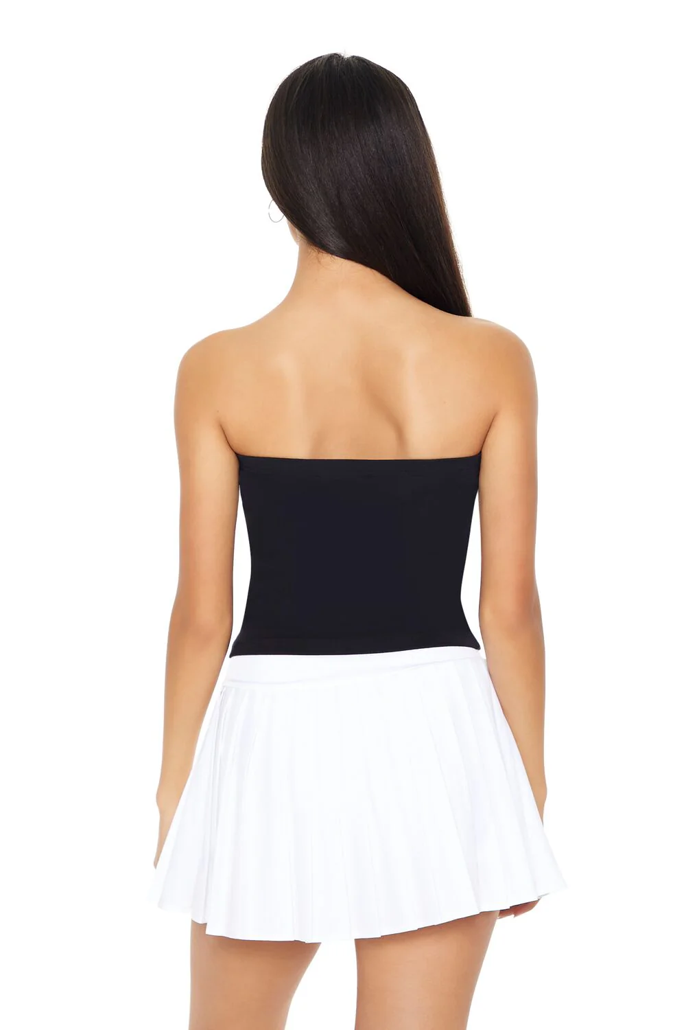 Ribbed Knit Metallic 13 Tube Top - Image 3