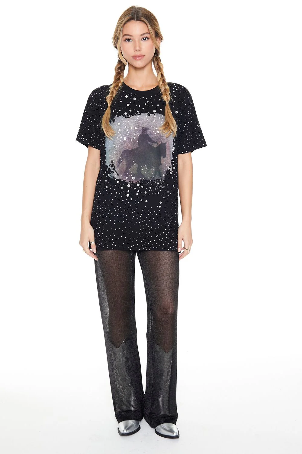 Rhinestone Cowboy Graphic Tee - Image 4