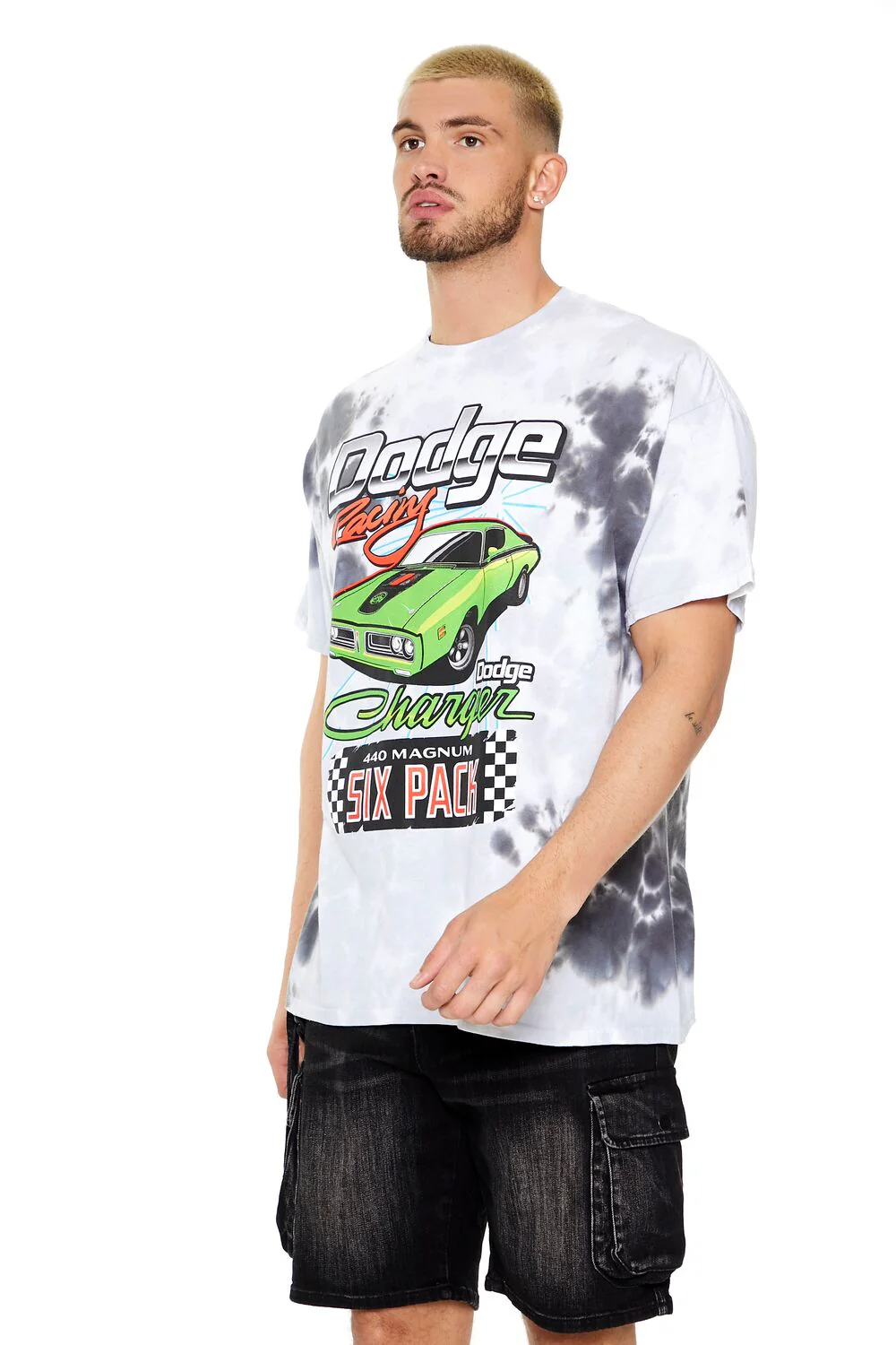 Tie-Dye Dodge Racing Graphic Tee - Image 2