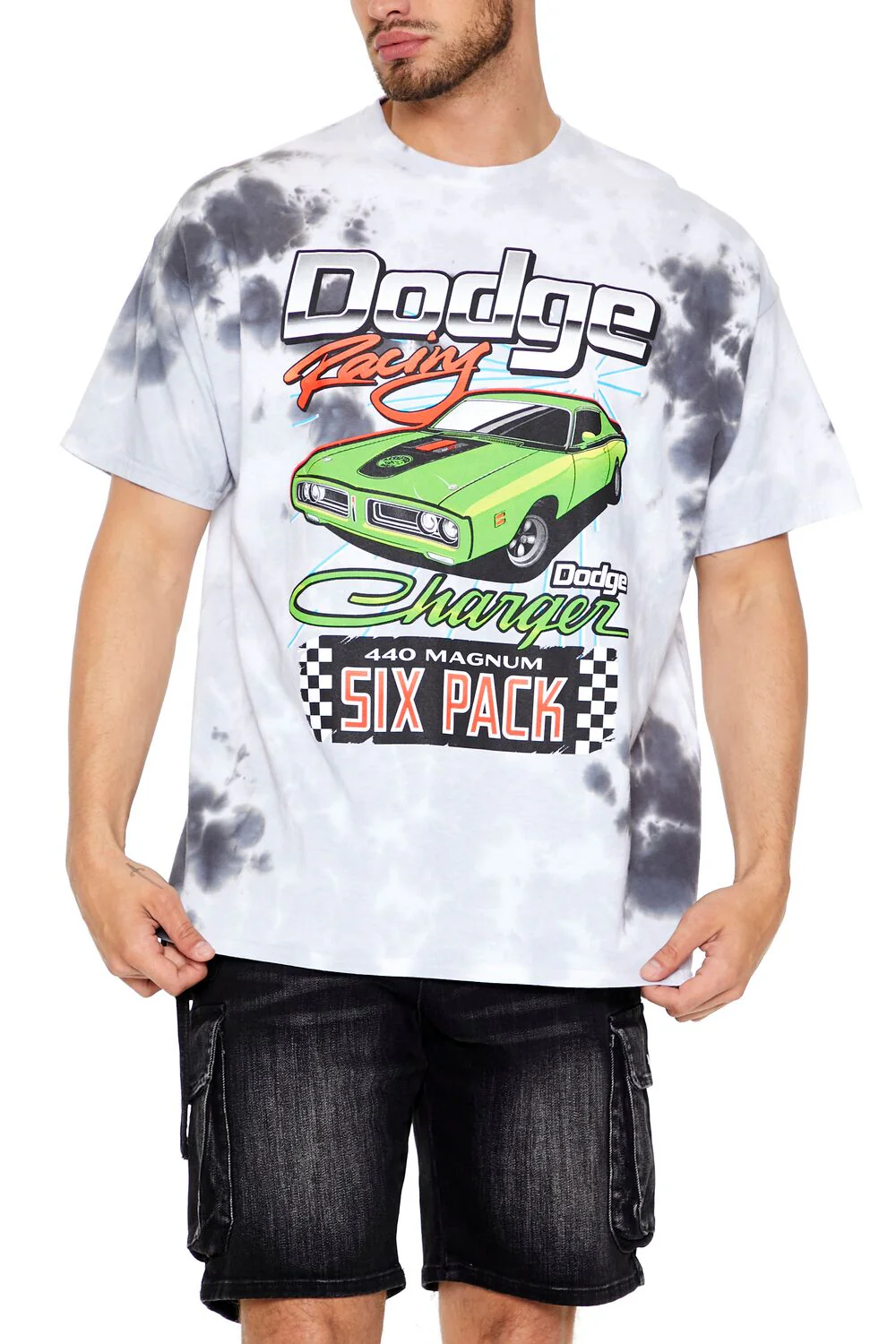 Tie-Dye Dodge Racing Graphic Tee - Image 5