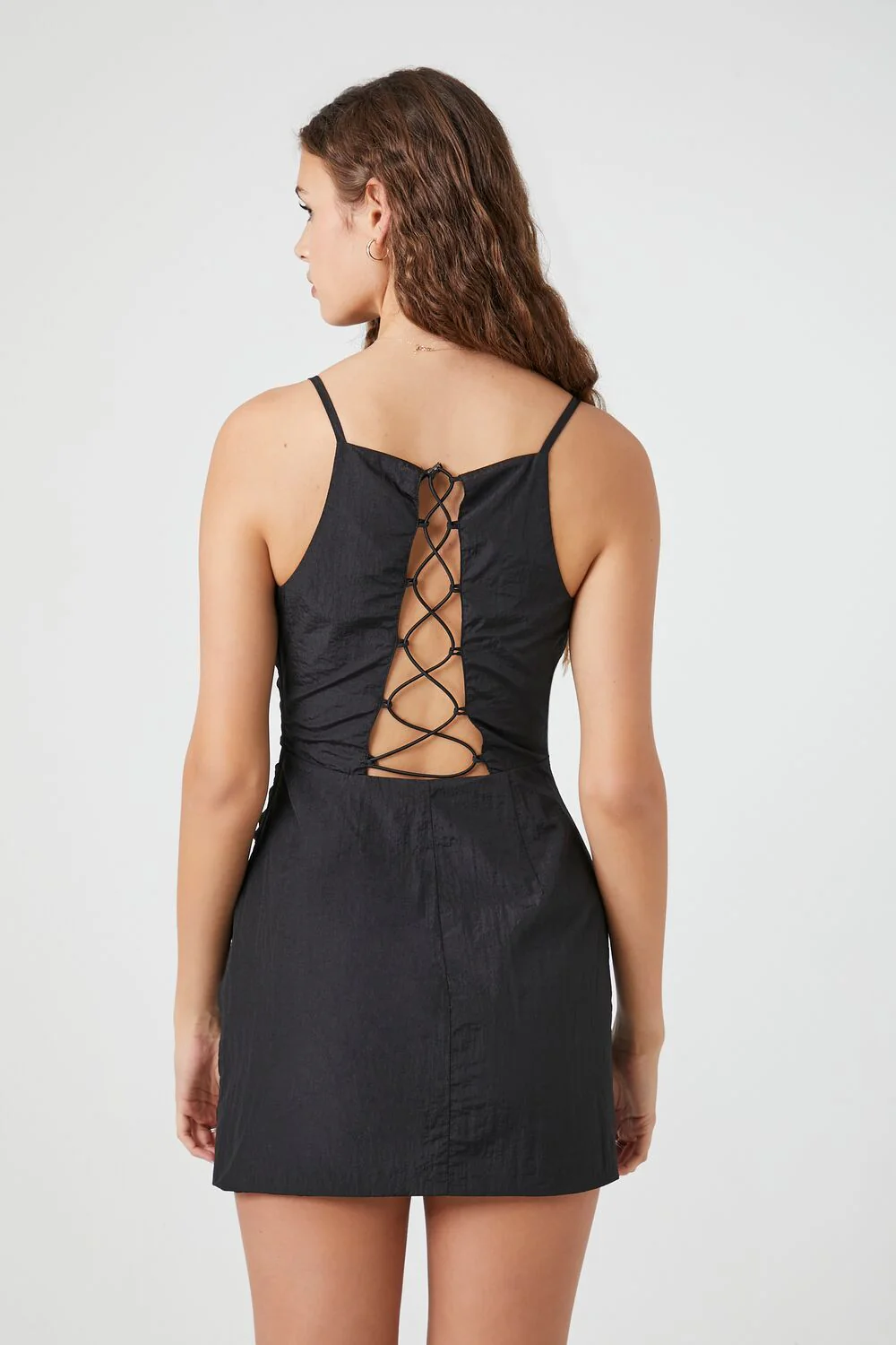 Ruched Toggle Drawstring Mini Dress - Image 3