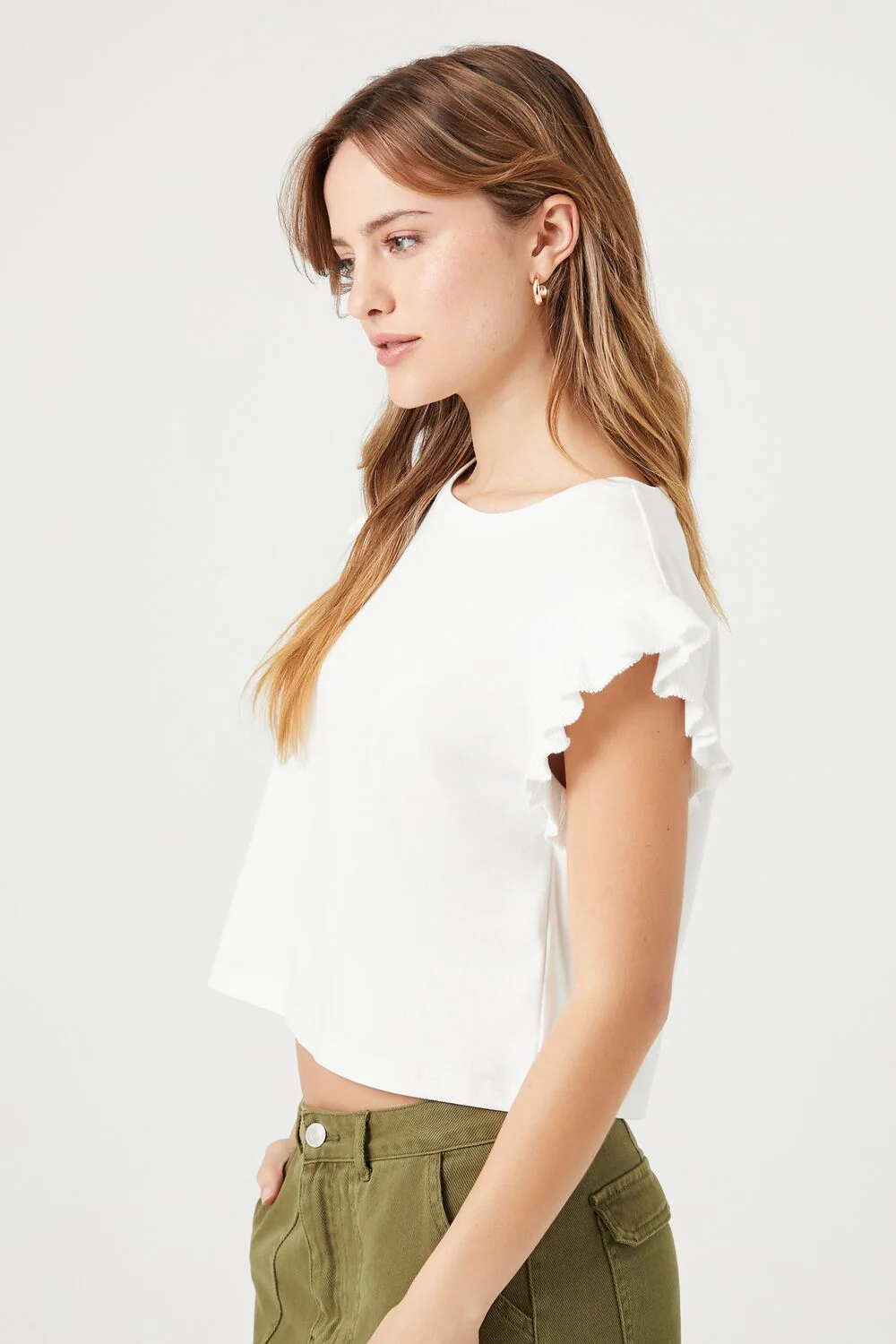 Butterfly-Sleeve Crop Top - Image 2