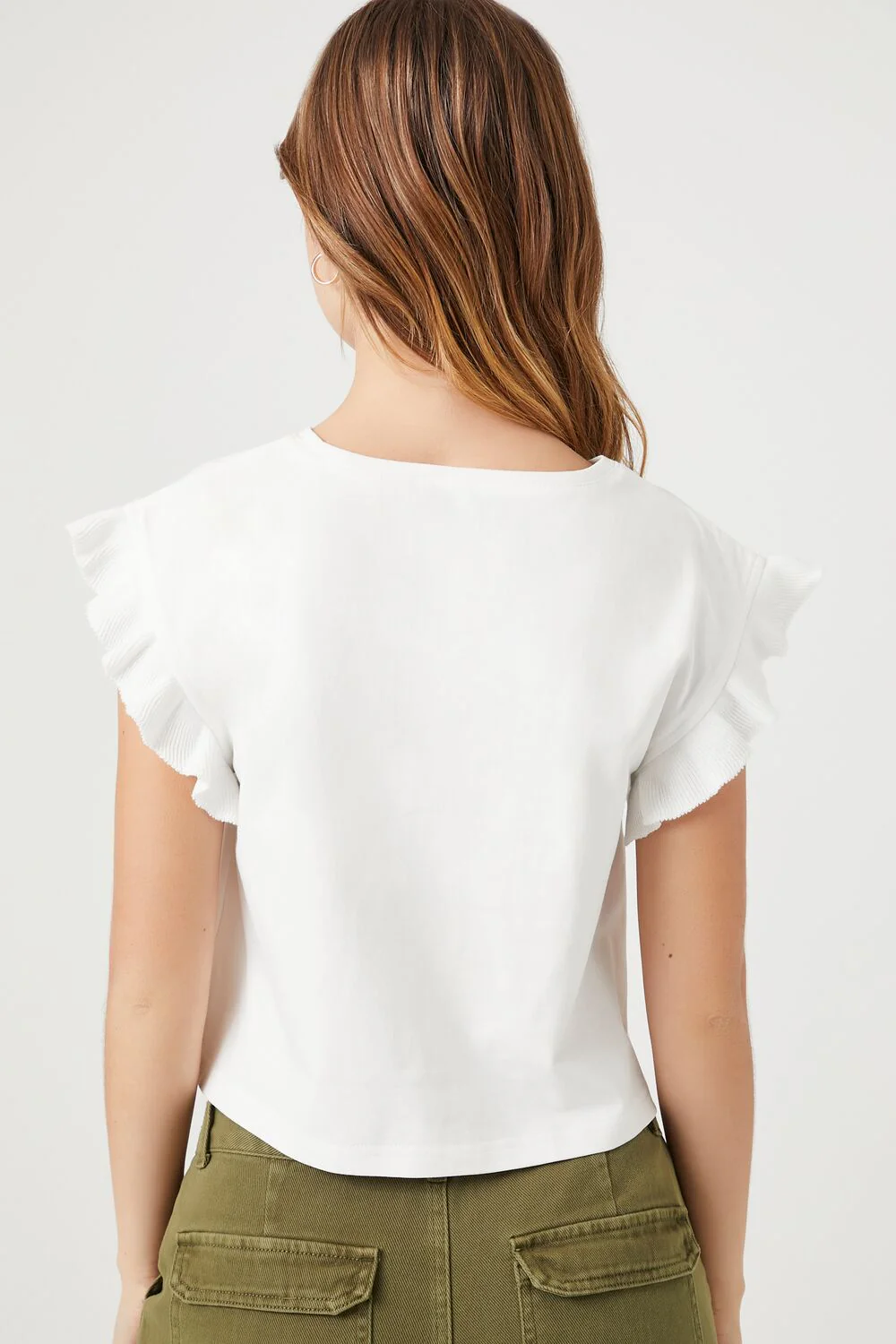 Butterfly-Sleeve Crop Top - Image 3