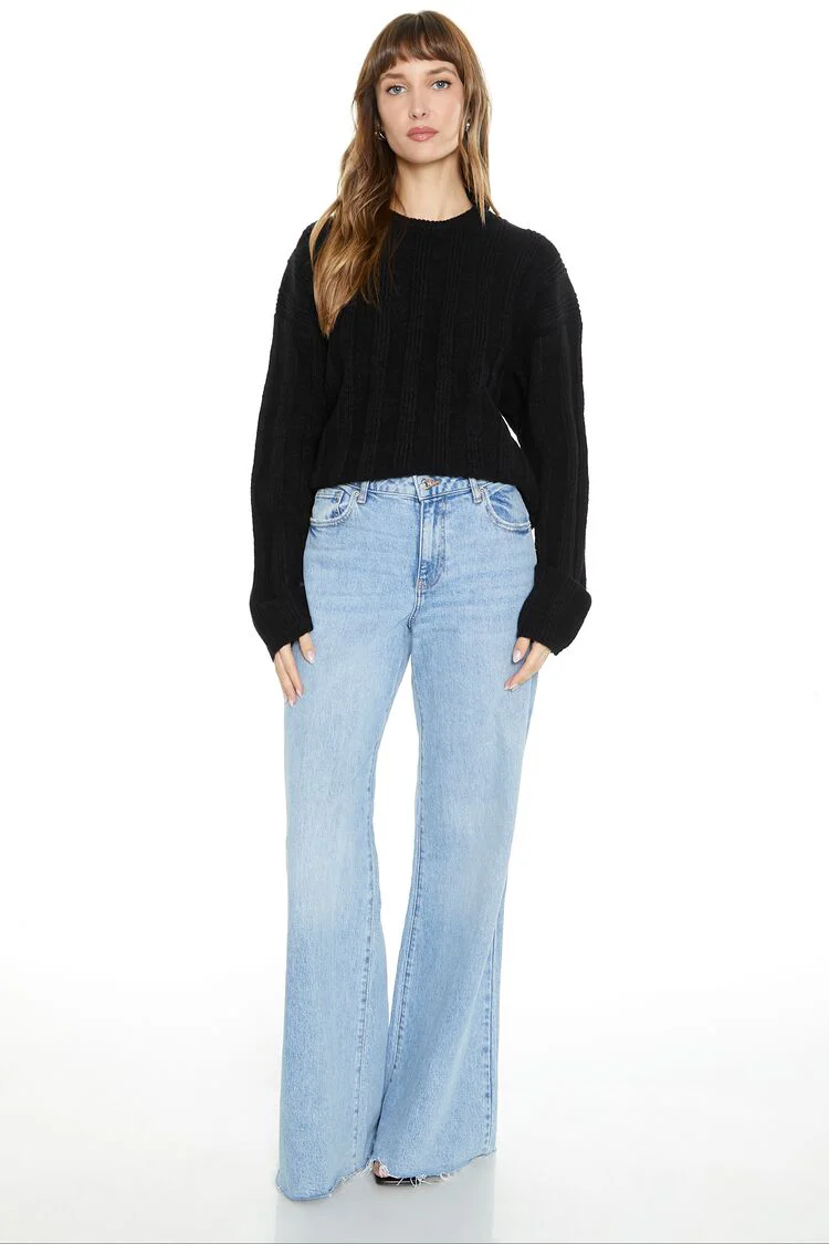 Ribbed Drop-Sleeve Sweater - Image 4