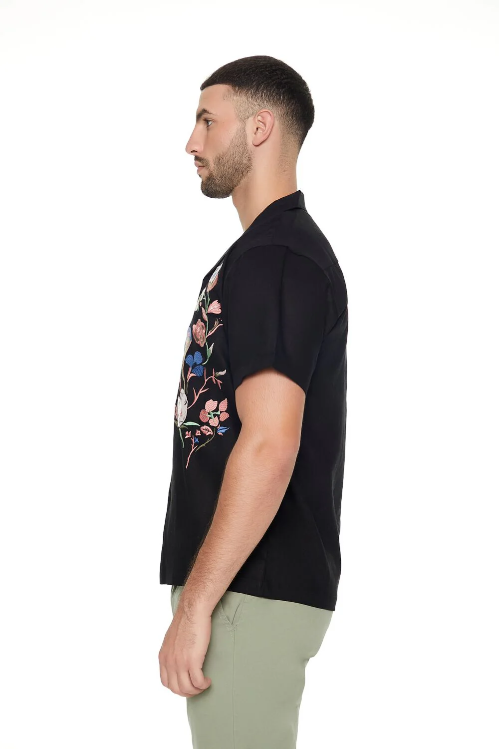 Linen-Blend Embroidered Shirt - Image 2