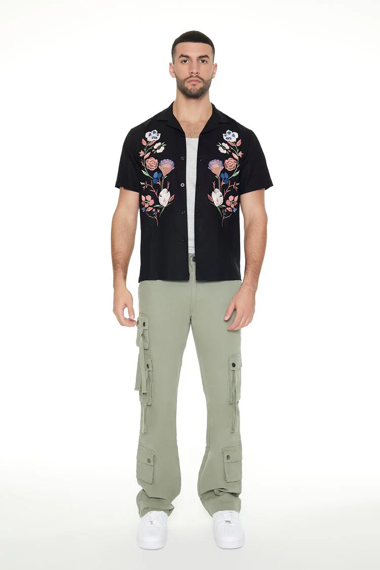 Linen-Blend Embroidered Shirt - Image 4