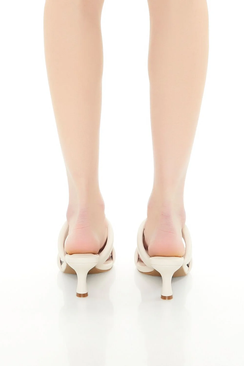 Faux Leather Dual-Strap Heels - Image 7