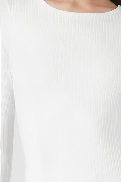 Ribbed Knit Bodycon Mini Dress - Image 5