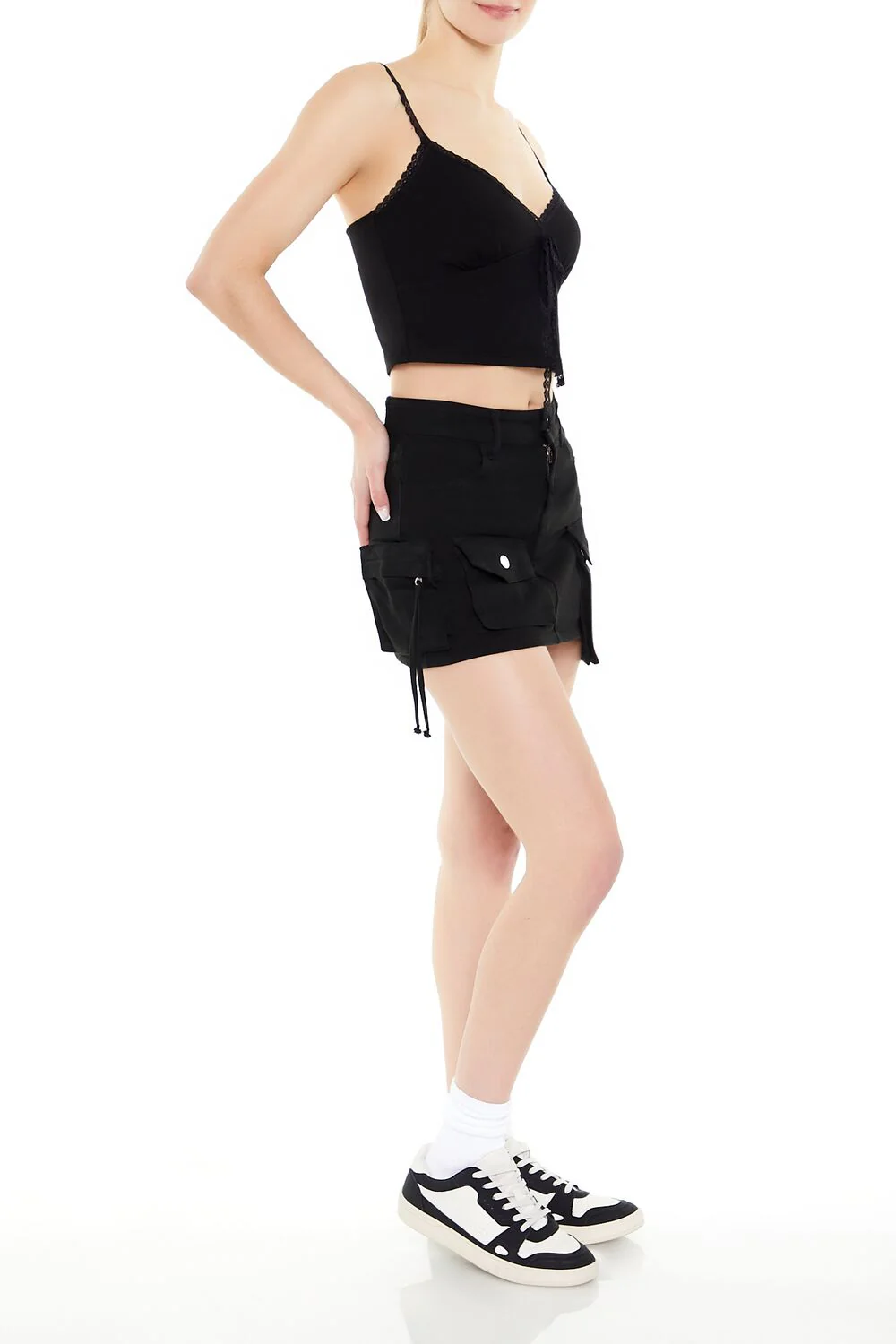 Twill Cargo Mini Skirt - Image 2
