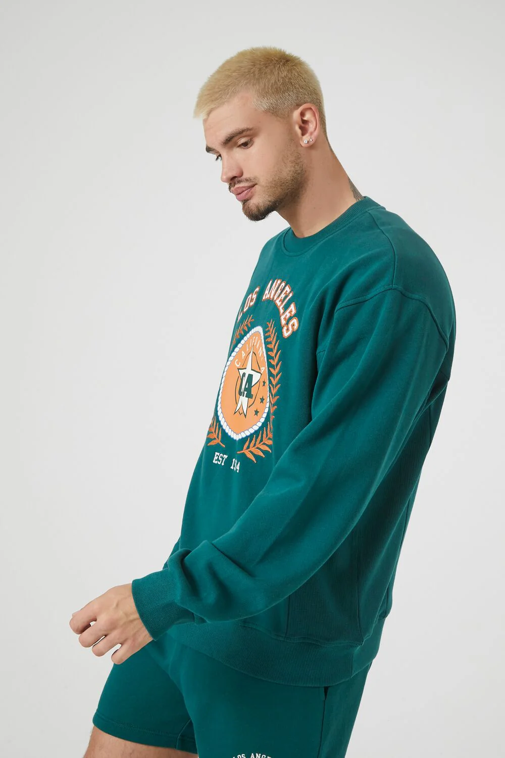 Embroidered Patch Los Angeles Graphic Pullover - Image 2