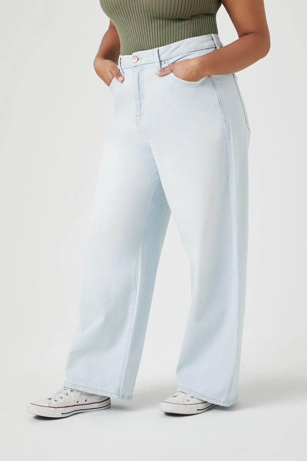 Plus Size High-Rise Straight Jeans - Image 2