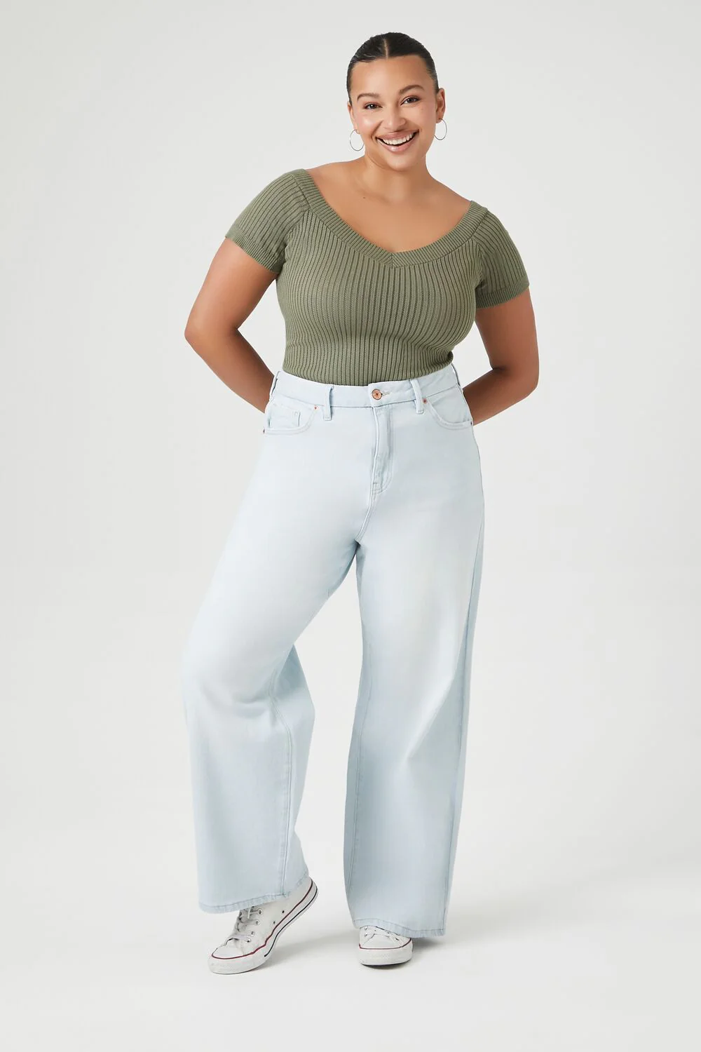 Plus Size High-Rise Straight Jeans - Image 5