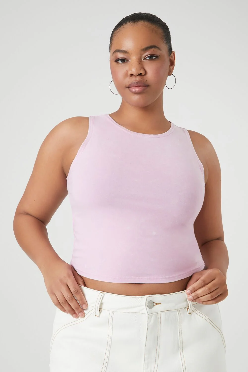 Plus Size Cropped Tank Top - Image 6