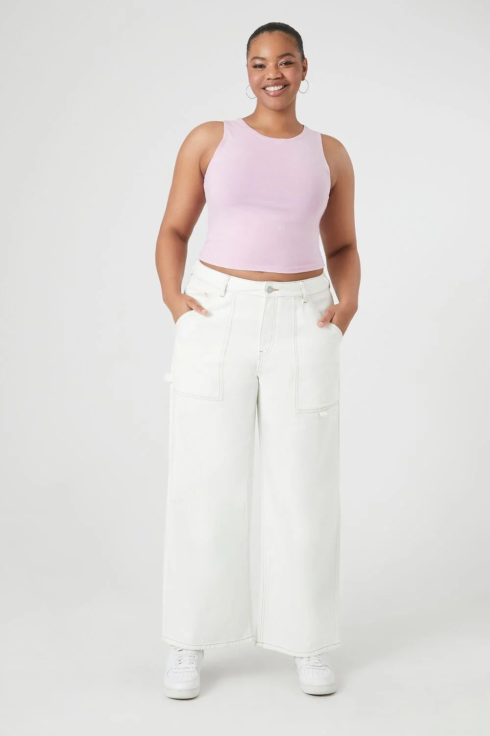 Plus Size Cropped Tank Top - Image 9