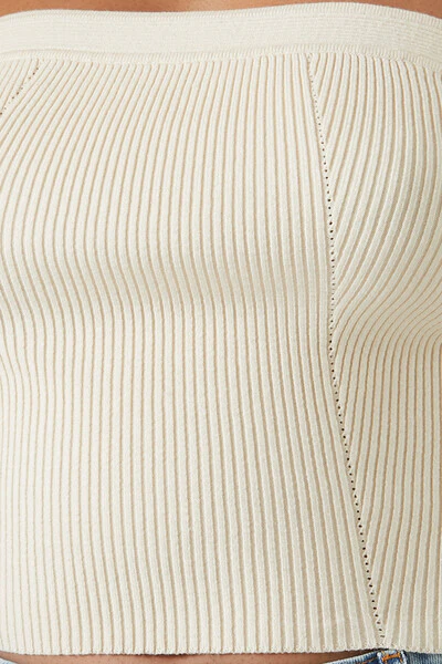 Plus Size Sweater-Knit Tube Top - Image 5