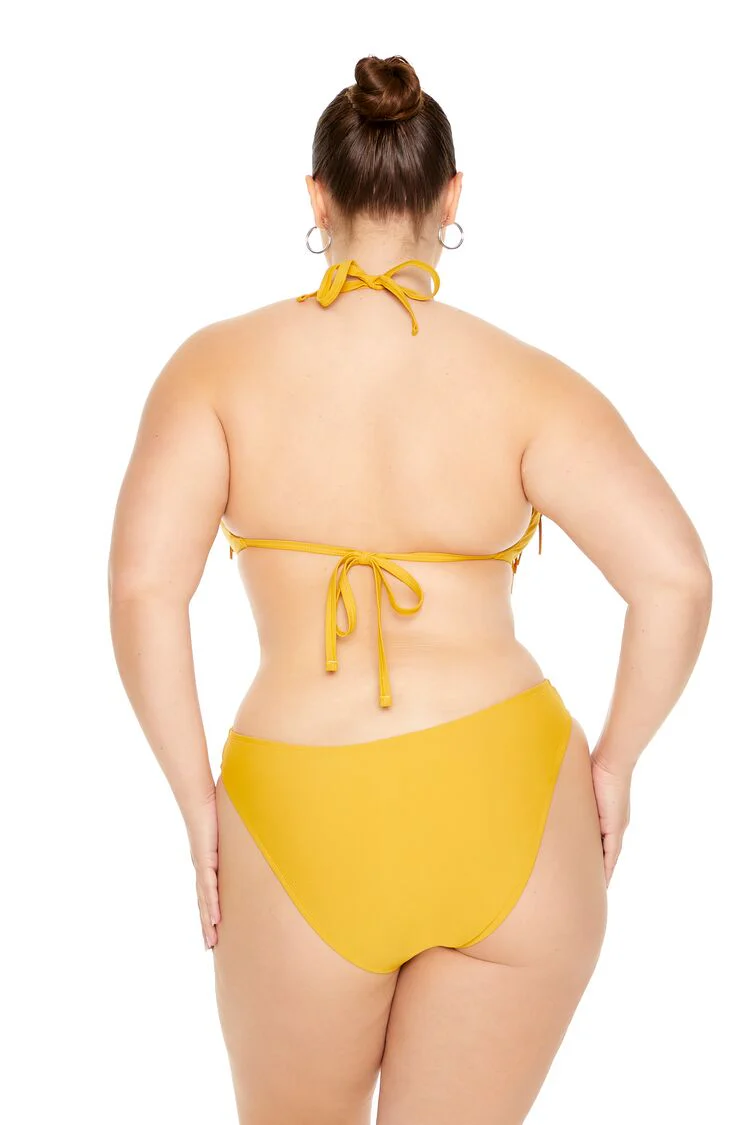Plus Size Fringe One-Piece Swimsuit - Image 3