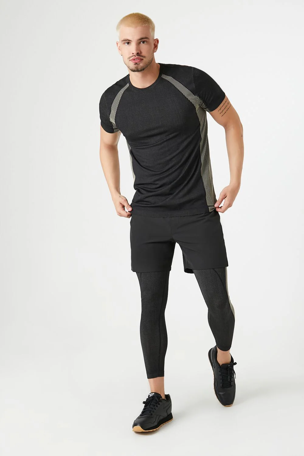 Pinstriped Colorblock Tee - Image 4