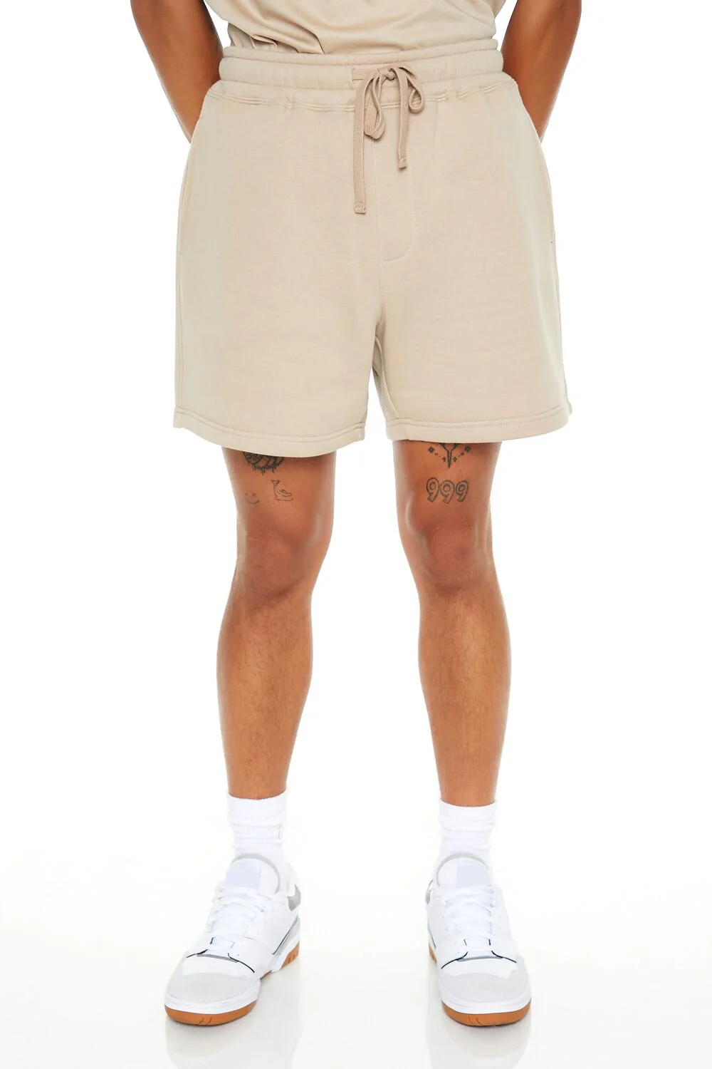 Drawstring Mid-Rise Shorts - Image 2