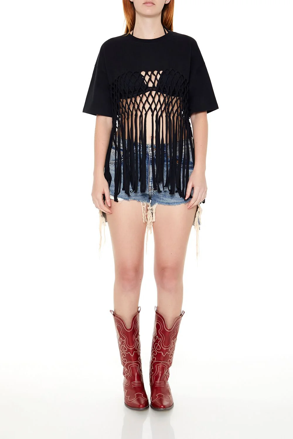 Crochet Fringe Tee - Image 8