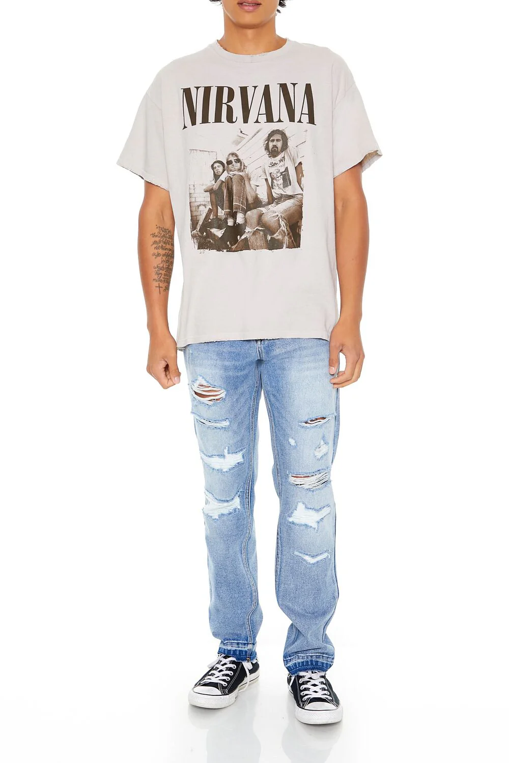 Distressed Nirvana Graphic Tee - Image 2