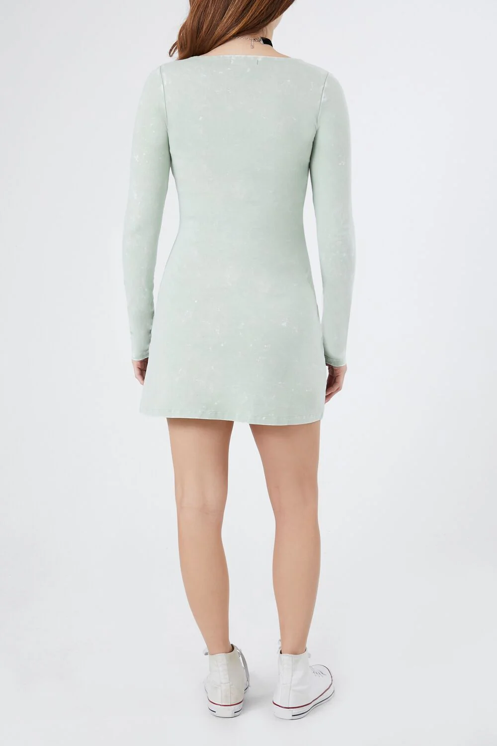 Mineral Wash Fit & Flare Dress - Image 3
