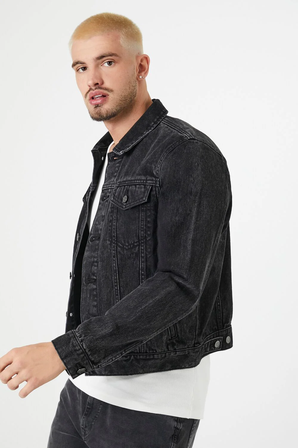 Classic Denim Trucker Jacket - Image 2