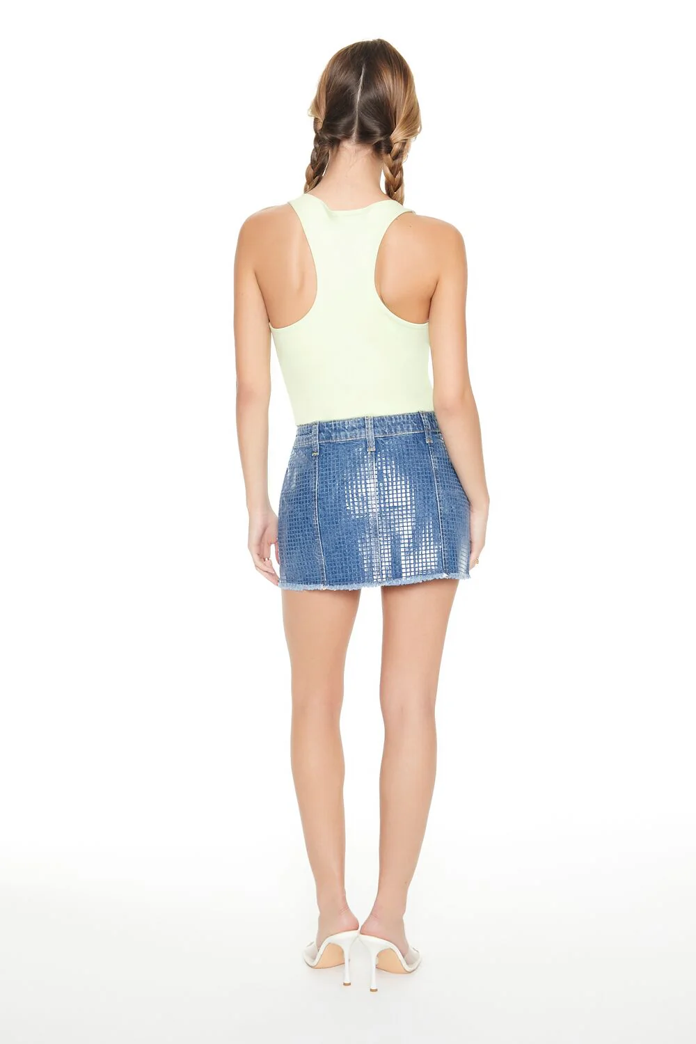 Bratz x F21 Textured Denim Mini Skirt - Image 3