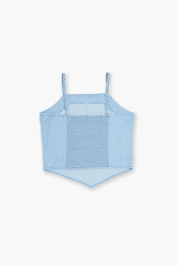 Girls Chambray V-Hem Cami (Kids) - Image 2