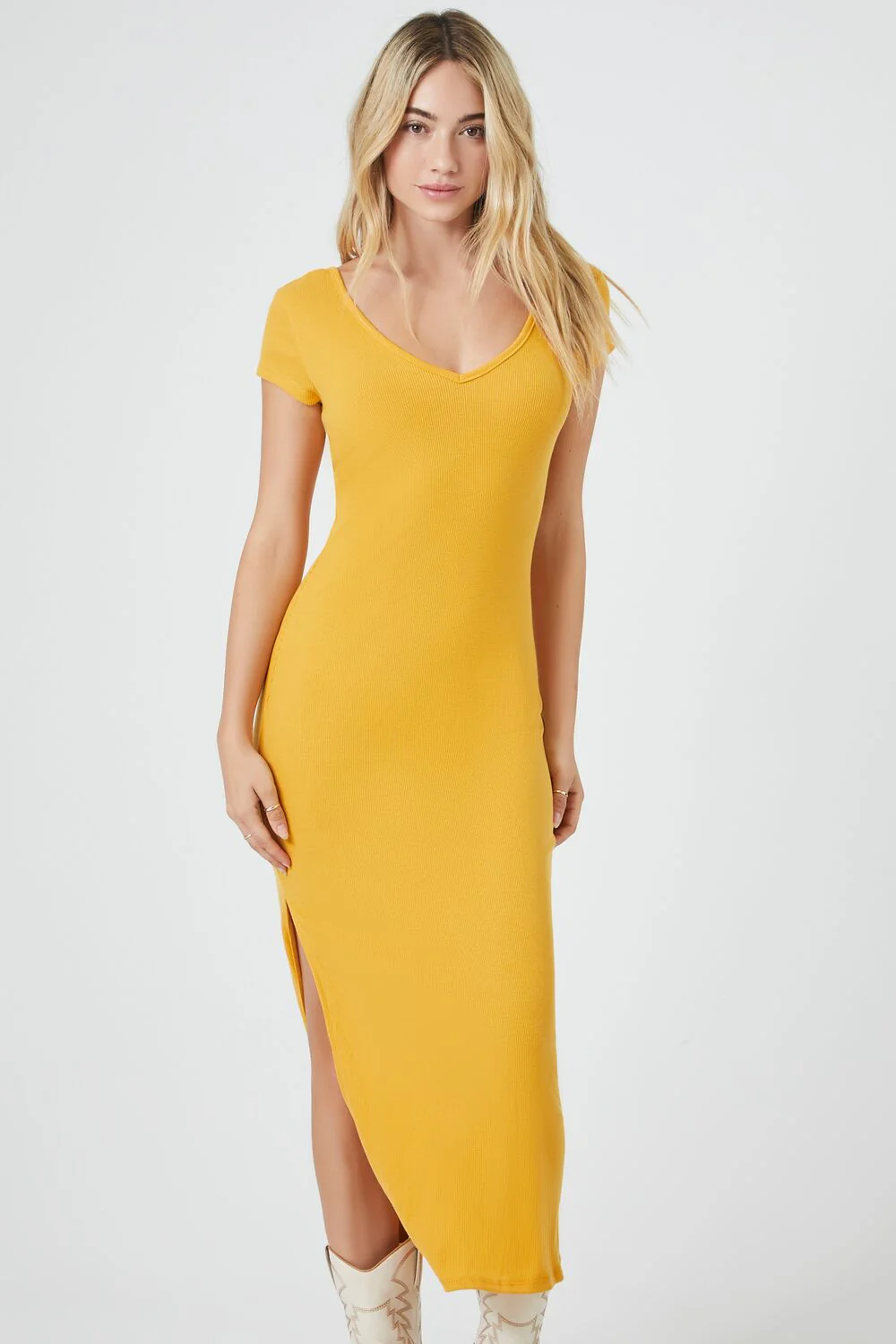 Bodycon Midi T-Shirt Dress - Image 4