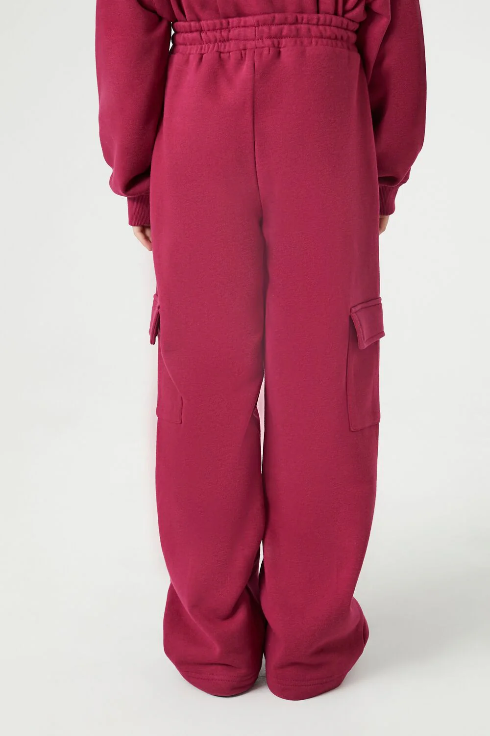 Girls French Terry Cargo Sweatpants (Kids) - Image 4