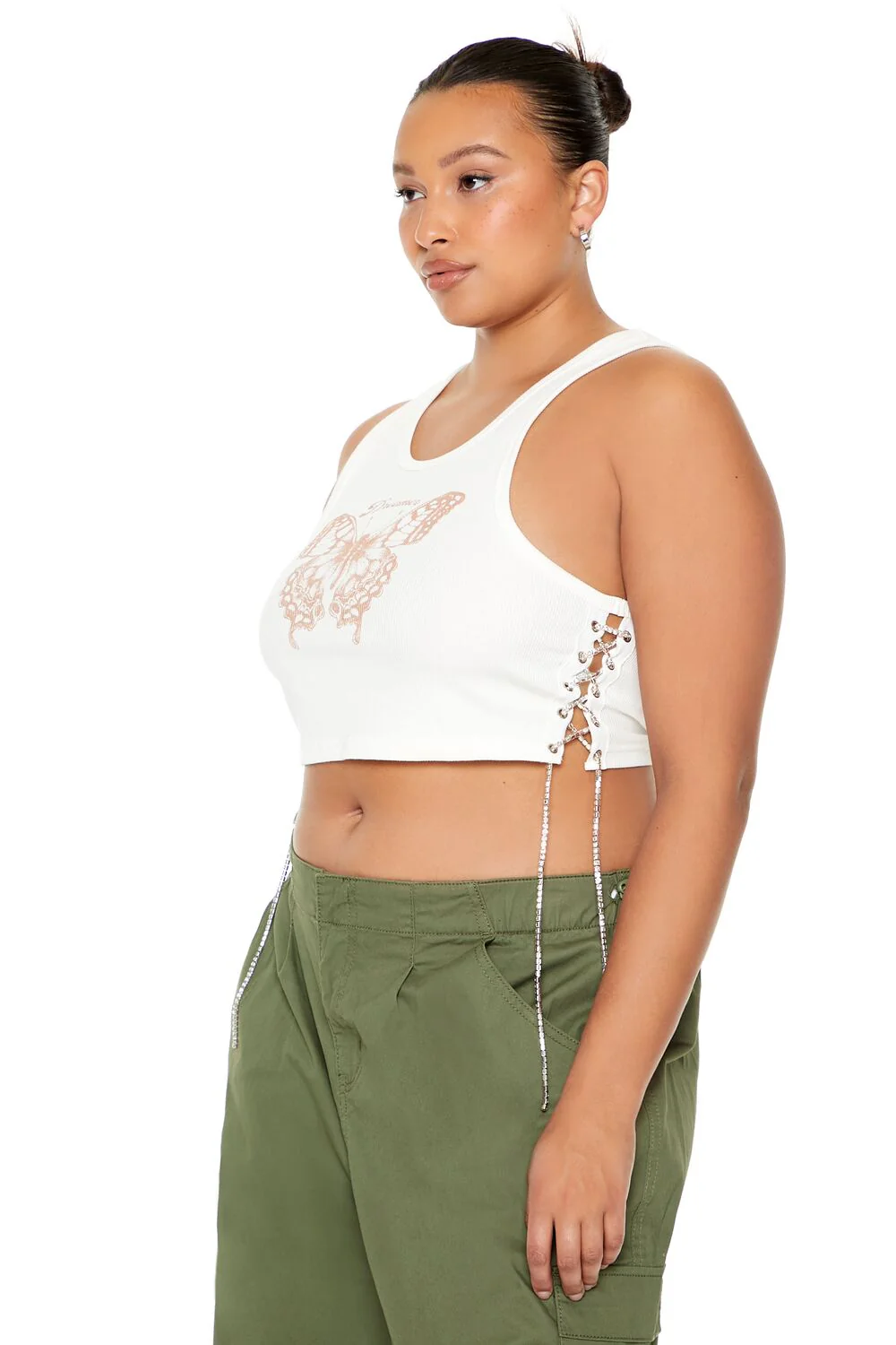 Plus Size Butterfly Graphic Tank Top - Image 2