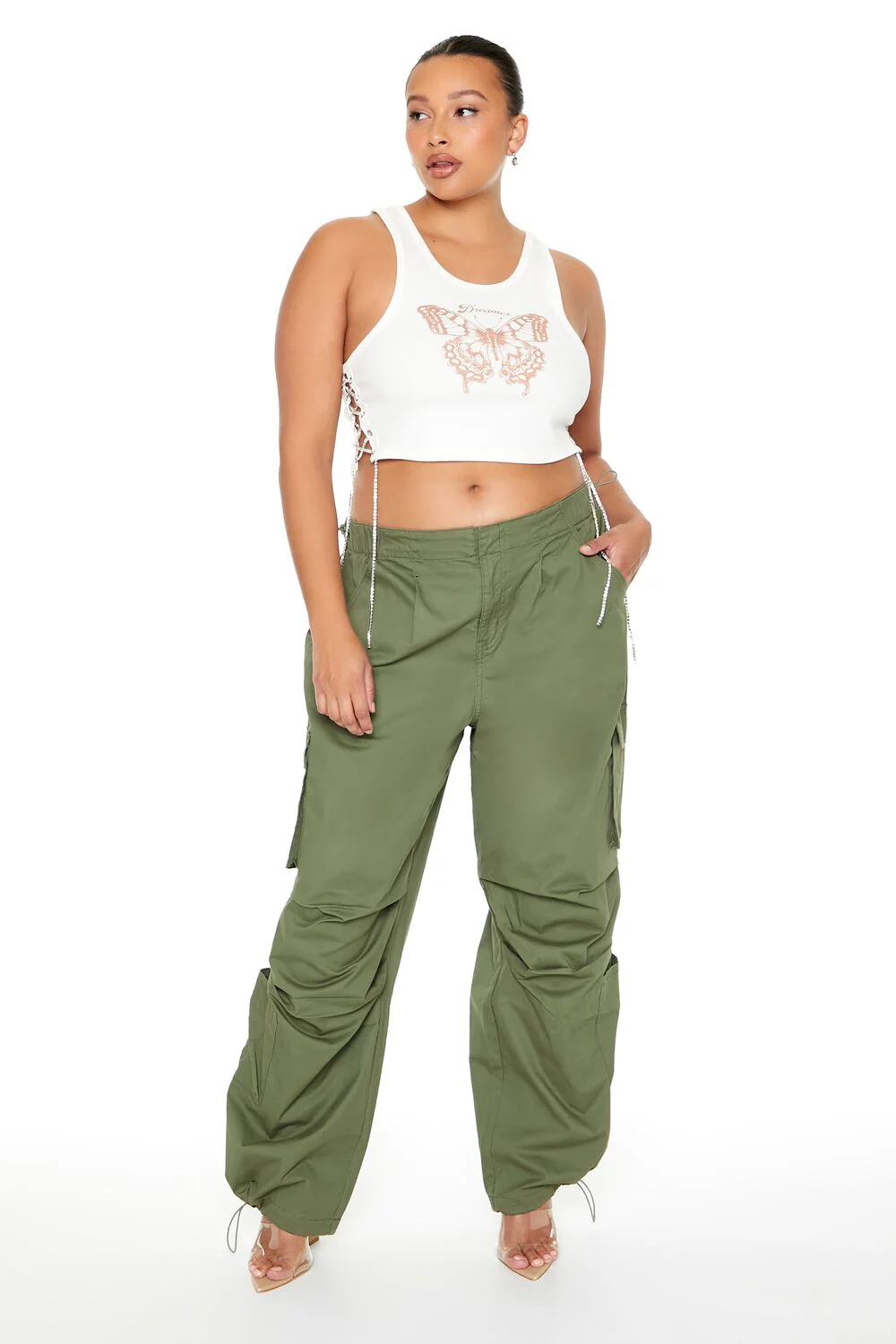 Plus Size Butterfly Graphic Tank Top - Image 4