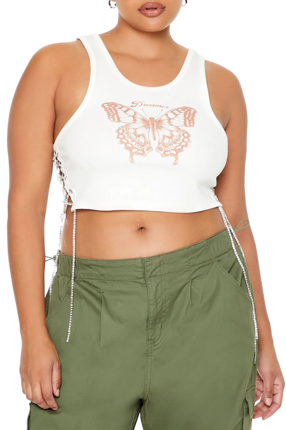 Plus Size Butterfly Graphic Tank Top - Image 5