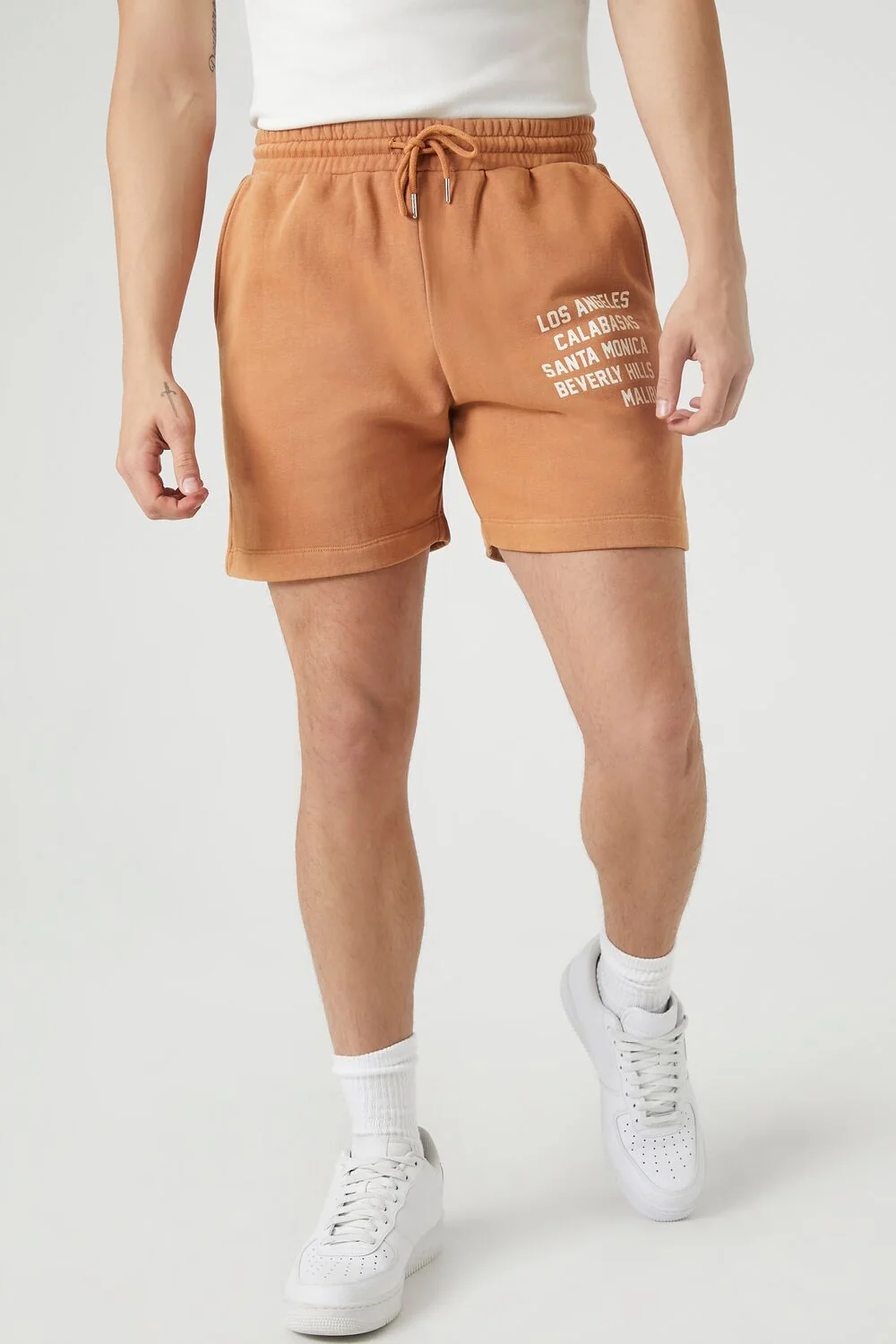 Los Angeles Graphic Drawstring Shorts - Image 2