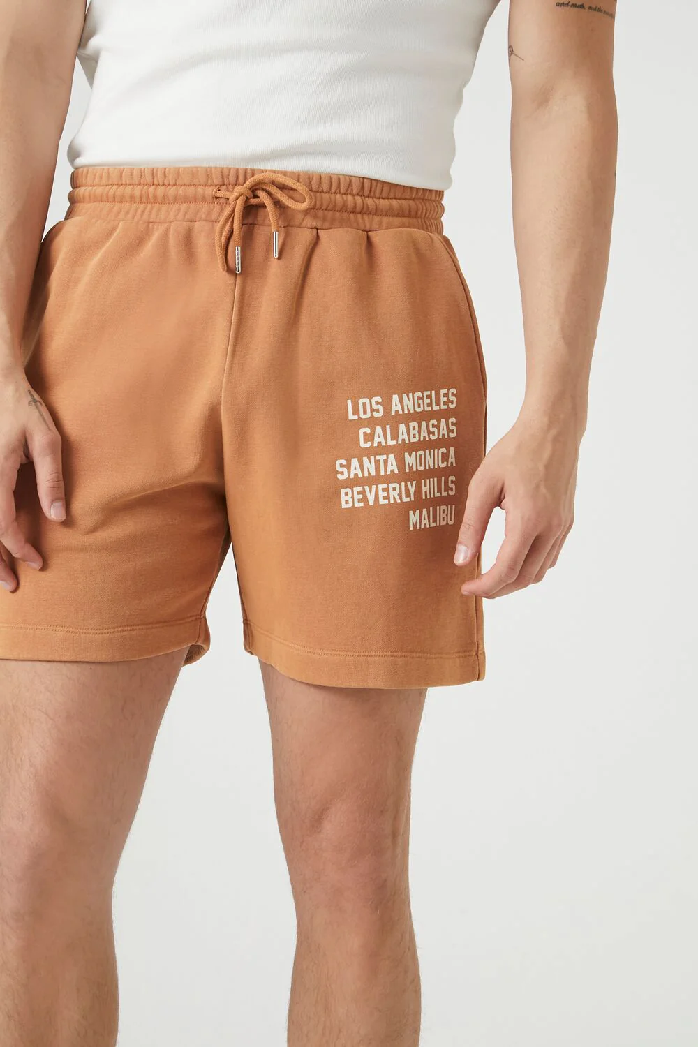Los Angeles Graphic Drawstring Shorts - Image 6